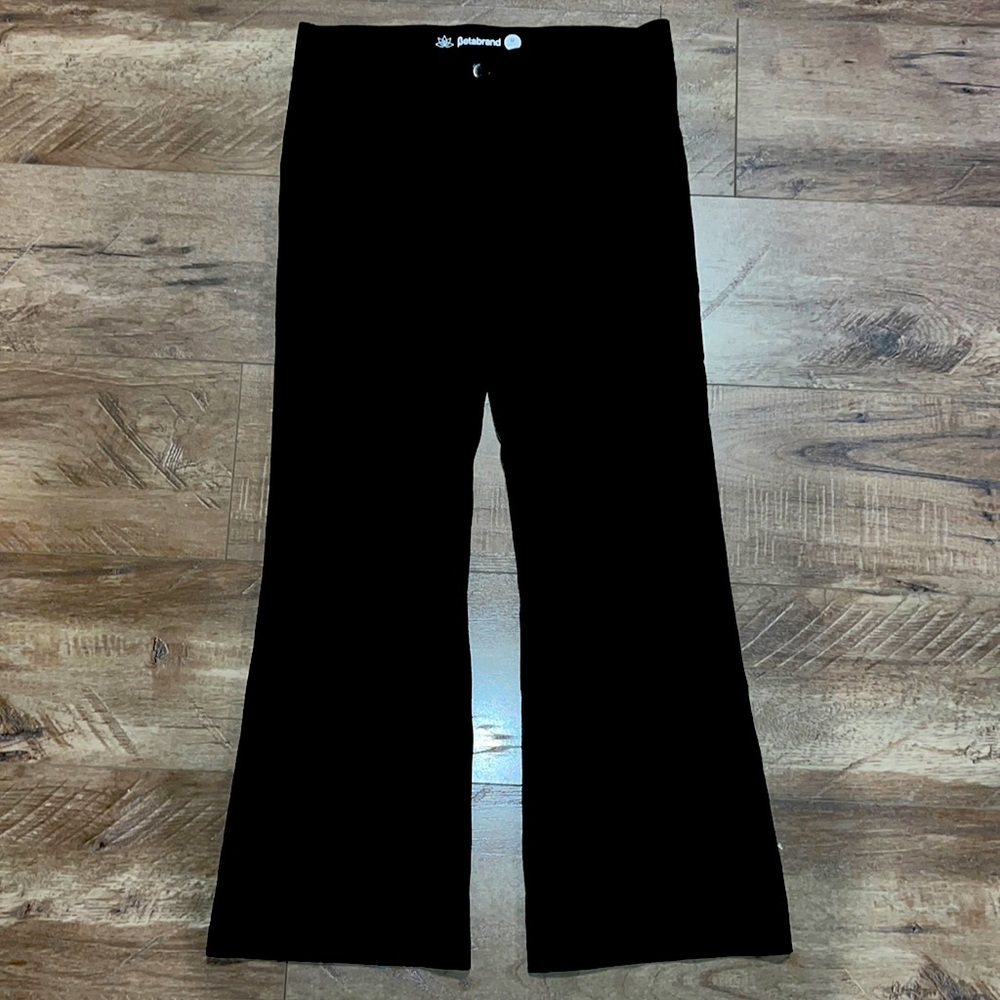 BetaBrand M S-Petite Black boot cut dress pants Yoga Pants